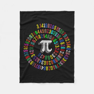 PI Dag 3.14159 PI Symbool Wetenschap en Wiskunde D Fleece Deken