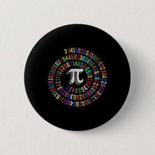 PI Dag 3.14159 PI Symbool Wetenschap en Wiskunde D Ronde Button 5,7 Cm