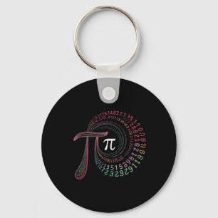 PI Dag 3.14159 PI Symbool Wetenschap en Wiskunde D Sleutelhanger