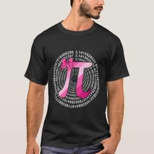 PI Dag 3.14159 Schattigee roze pi pi symbool Weten T-shirt
