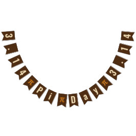 PI dag 3.14 Bunting banner