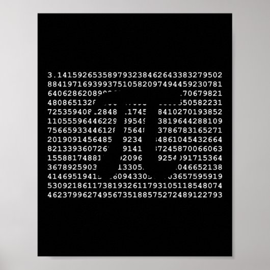 Pi Dag 3.14 Cool Funny Nerd Wiskunde Geek Poster (Voorkant)