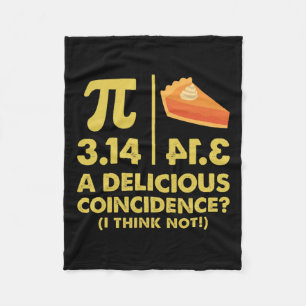 Pi dag 3.14 Een heerlijk toeval denk ik niet ma Fleece Deken