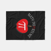 Pi Dag 3.14 Grappige Wiskunde inspireert me Fleece Deken (Voorkant (Horizontaal))
