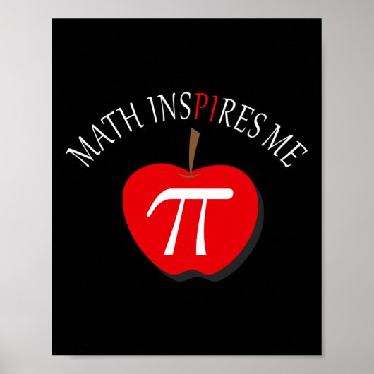 Pi Dag 3.14 Grappige Wiskunde inspireert me Poster (Voorkant)