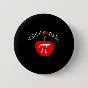 Pi Dag 3.14 Grappige Wiskunde inspireert me Ronde Button 5,7 Cm