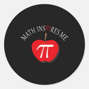 Pi Dag 3.14 Grappige Wiskunde inspireert me Ronde Sticker