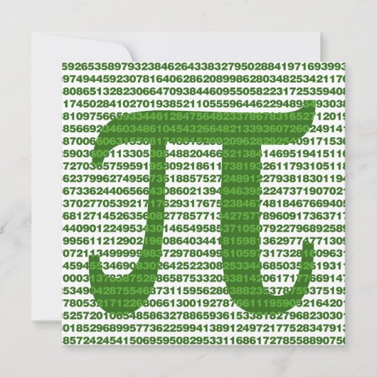 Pi Dag 3.14 Kaart (Voorkant)