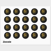 PI Dag 3.14 Nummersymbool voor Wiskunde docent Ronde Sticker (Vel)