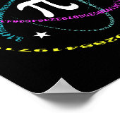 Pi Dag 3.14 Pi Dag Grappige Wiskunde Liefhebber Ha Poster (Hoek)