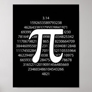 Pi dag 3.14 Pi dag Grappige Wiskunde liefhebber Ha Poster