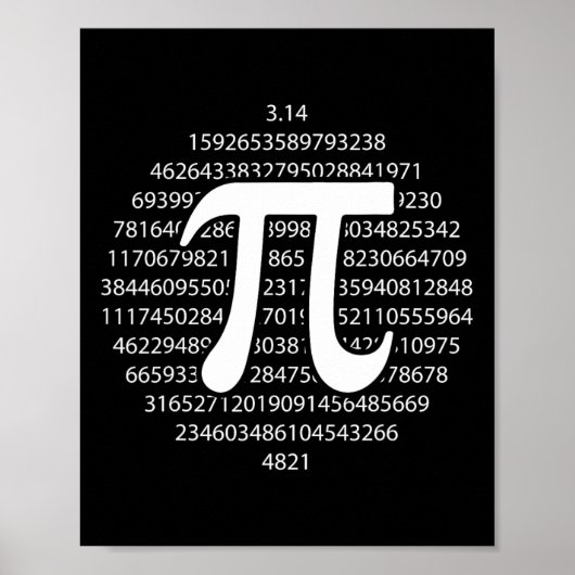 Pi dag 3.14 Pi dag Grappige Wiskunde liefhebber Ha Poster (Voorkant)