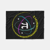 Pi-dag 3,14 Pi-nummer Symbool Wiskunde Wetenschap  Fleece Deken (Voorkant (Horizontaal))