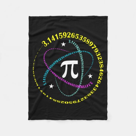 Pi-dag 3,14 Pi-nummer Symbool Wiskunde Wetenschap  Fleece Deken (Voorkant)
