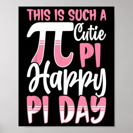 PI dag 3.14 pi symbool - dit is zo'n schatje pi ha Poster (Voorkant)