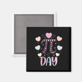 Pi Dag 3.14 Pi Symbool Grappig Pi Dag Snoep Hart M Magneet (Voorkant / Achterkant)