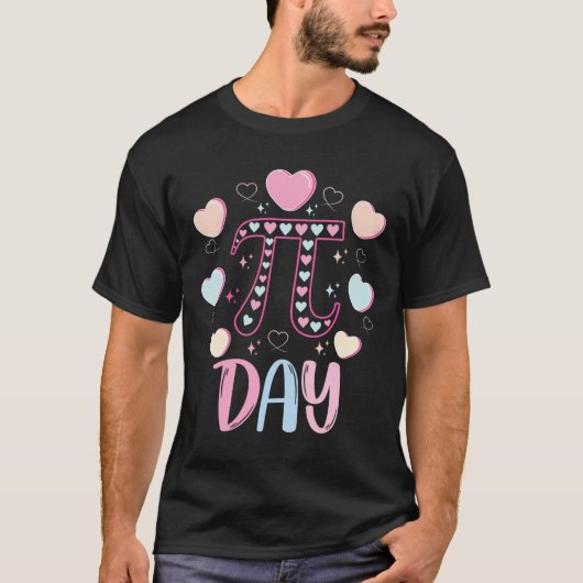 Pi Dag 3.14 Pi Symbool Grappig Pi Dag Snoep Hart M T-shirt (Voorkant)