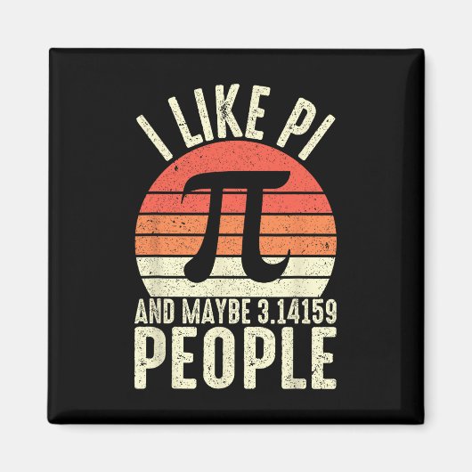 PI Dag 3.14 PI symbool - Ik hou van PI en misschie Magneet (Voorkant)
