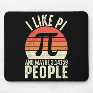 Pi-dag 3.14 Pi-symbool - Ik hou van Pi en misschie Muismat