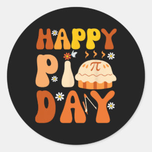 PI Dag 3.14 Pie Dag PI Symbool voor Wiskunde liefh Ronde Sticker