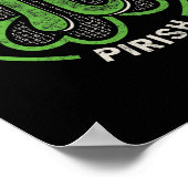 Pi Dag 3,14 % Pirish Irish Shamrock St Pat Poster (Hoek)