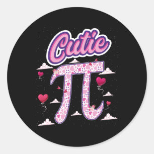 Pi Dag 3.14 Shirt Kinder vrouwen Student pi Ronde Sticker