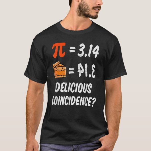Pi-dag 3.14 Symbool-incidentie volgens mij niet ge T-shirt (Voorkant)