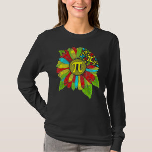 Pi Dag 3 14 Zonnebloemsymbool Wiskunde Geek Nerd T T-shirt