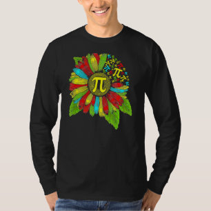 Pi Dag 3 14 Zonnebloemsymbool Wiskunde Geek Nerd T T-shirt