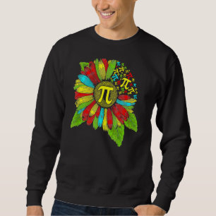 Pi Dag 3 14 Zonnebloemsymbool Wiskunde Geek Nerd T Trui