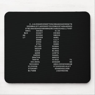 PI Dag ASCII PI 3.14 Nummer Wiskunde Geek Muismat