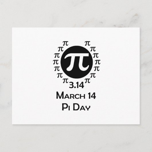 pi dag briefkaart (Voorkant)