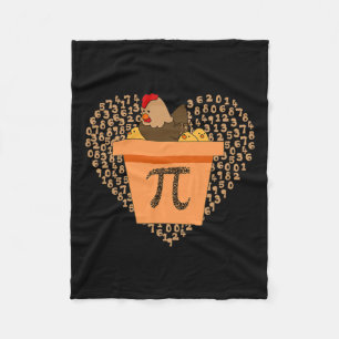 Pi-Dag Chicken Pot Pi Pie Wiskunde 3.14 Fleece Deken