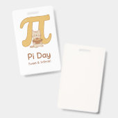 Pi-dag Cute Katansichtkaart – Zoet & Oneindig | Wi Badge (Voor- en achterkant)