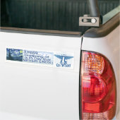 Pi Dag eindigt nooit door Mudge Studios Bumpersticker (Op Truck)