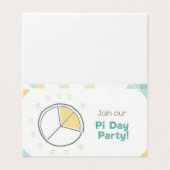 Pi-dag Feest Uitnodiging (Buitenkant ongevouwen)