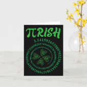 Pi-dag Grafisch Iers Grappig St. Patrick's-dag Wis Kaart (Gele Bloem)