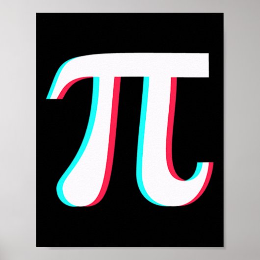 PI Dag Grappige Grafische Wiskunde Docent Student Poster (Voorkant)