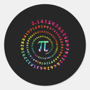 PI Dag Grappige Graphic Wiskunde Teacher voor Vrou Ronde Sticker
