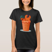 Pi-dag Grappige Kip Pot Pi T-shirt (Voorkant)