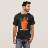 Pi-dag Grappige Kip Pot Pi T-shirt (Voorkant volledig)