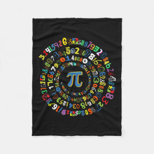 Pi-dag Grappige Spiraal Wiskunde Geek Koel Wiskund Fleece Deken