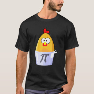 Pi-dag humoristische kip pot pie wiskunde liefhebb t-shirt