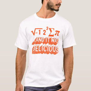 Pi Dag I Ate Sum Pi Vergelijking Wiskunde Lerares T-shirt