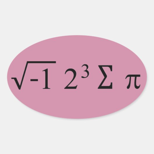 Pi-dag I-Stickers Ovale Sticker (Voorkant)