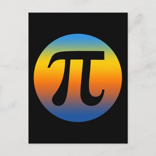 PI-DAG IN RETROSTIJL BRIEFKAART (Voorkant)