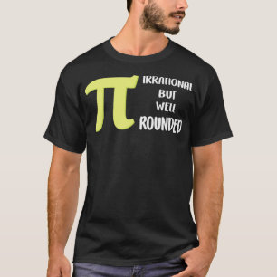 Pi Dag irrationeel, maar goed afgeronde Wiskunde h T-shirt