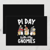 Pi Dag Met Mijn Gnomies Grappige Wiskunde Wiskunde Kaart (Voorkant / Achterkant)