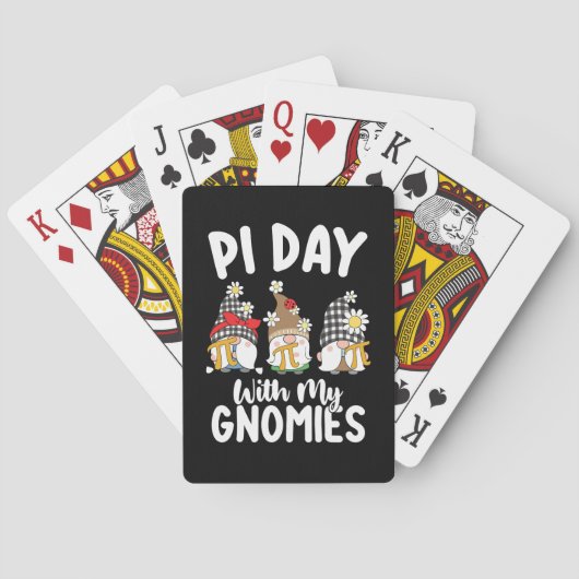 Pi Dag Met Mijn Gnomies Grappige Wiskunde Wiskunde Pokerkaarten (Achterkant)