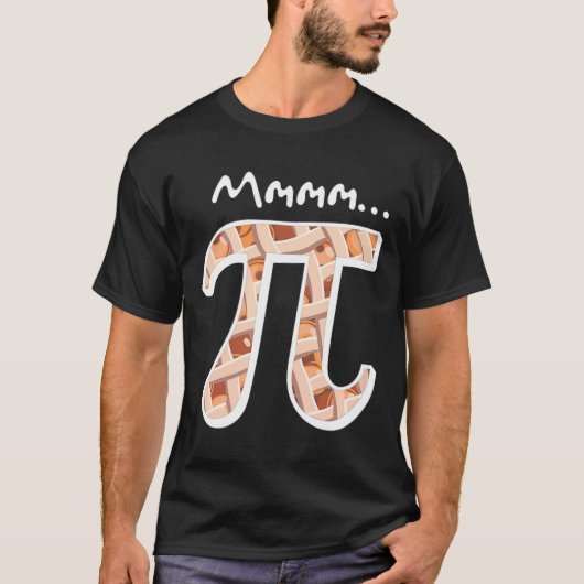 Pi Dag Mmm Pi Shirt Grappig Mmmm Pi op Pie (Voorkant)